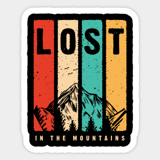 Lost In The Mountains Sticker
